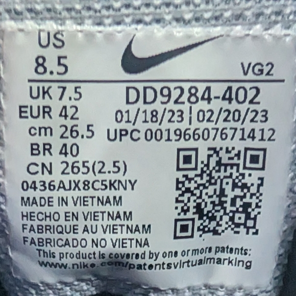 Nike Flex Experience 11 Royal Blue White Yellow Sneaker Trainers Men 8.5   8 1/2 - Picture 12 of 12